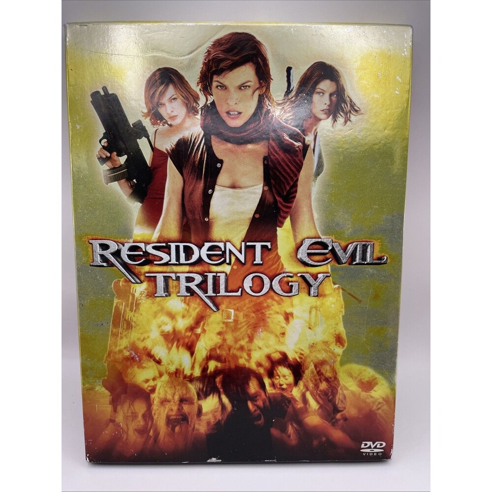 Resident Evil/Resident Evil: Apocalypse/Resident Evil: Extinction (DVD, 2008,...